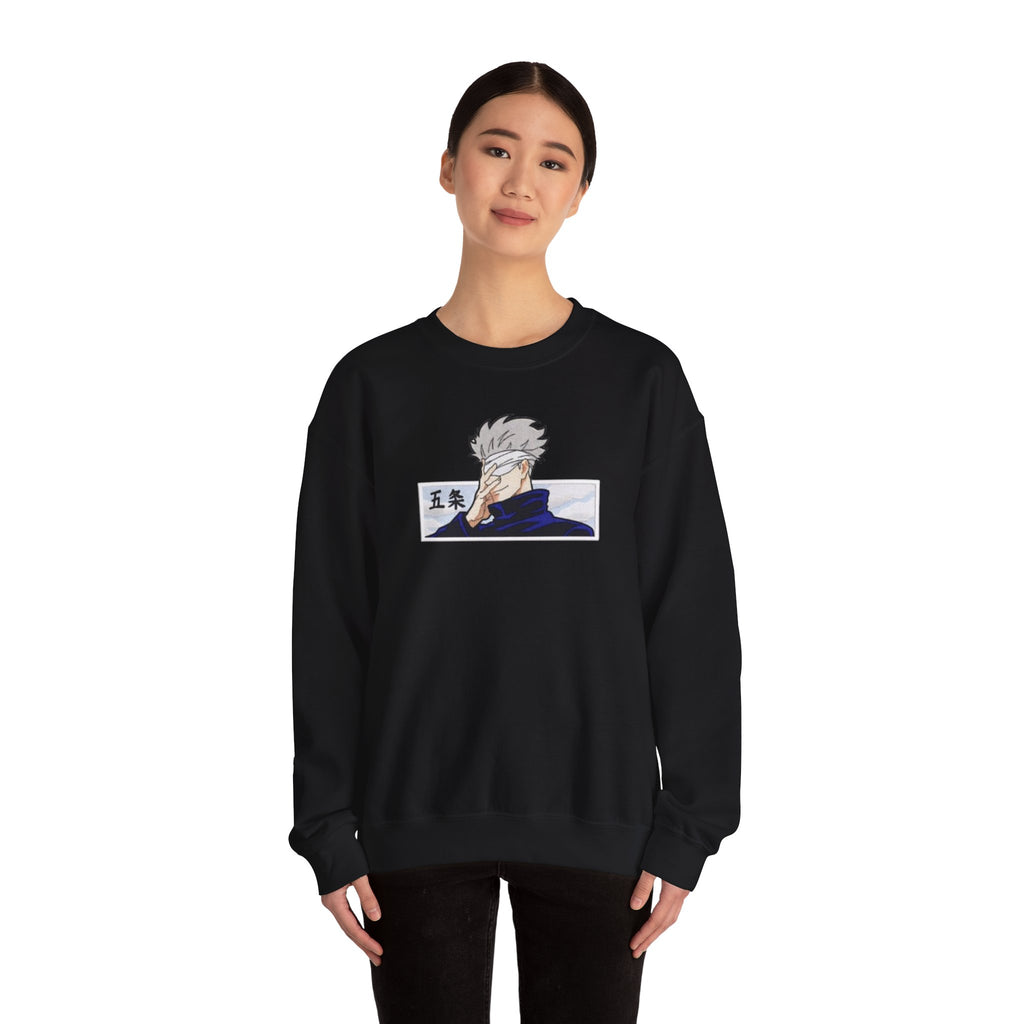 Anime Character Crewneck Sweatshirt — Stoic Hero Illustration