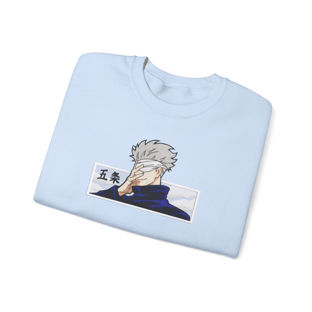 Anime Character Crewneck Sweatshirt — Stoic Hero Illustration