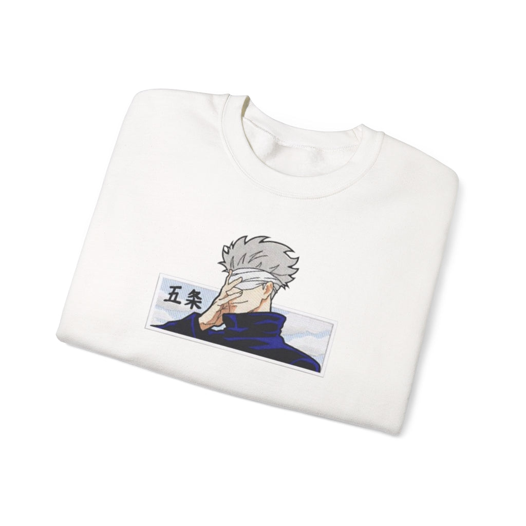 Anime Character Crewneck Sweatshirt — Stoic Hero Illustration