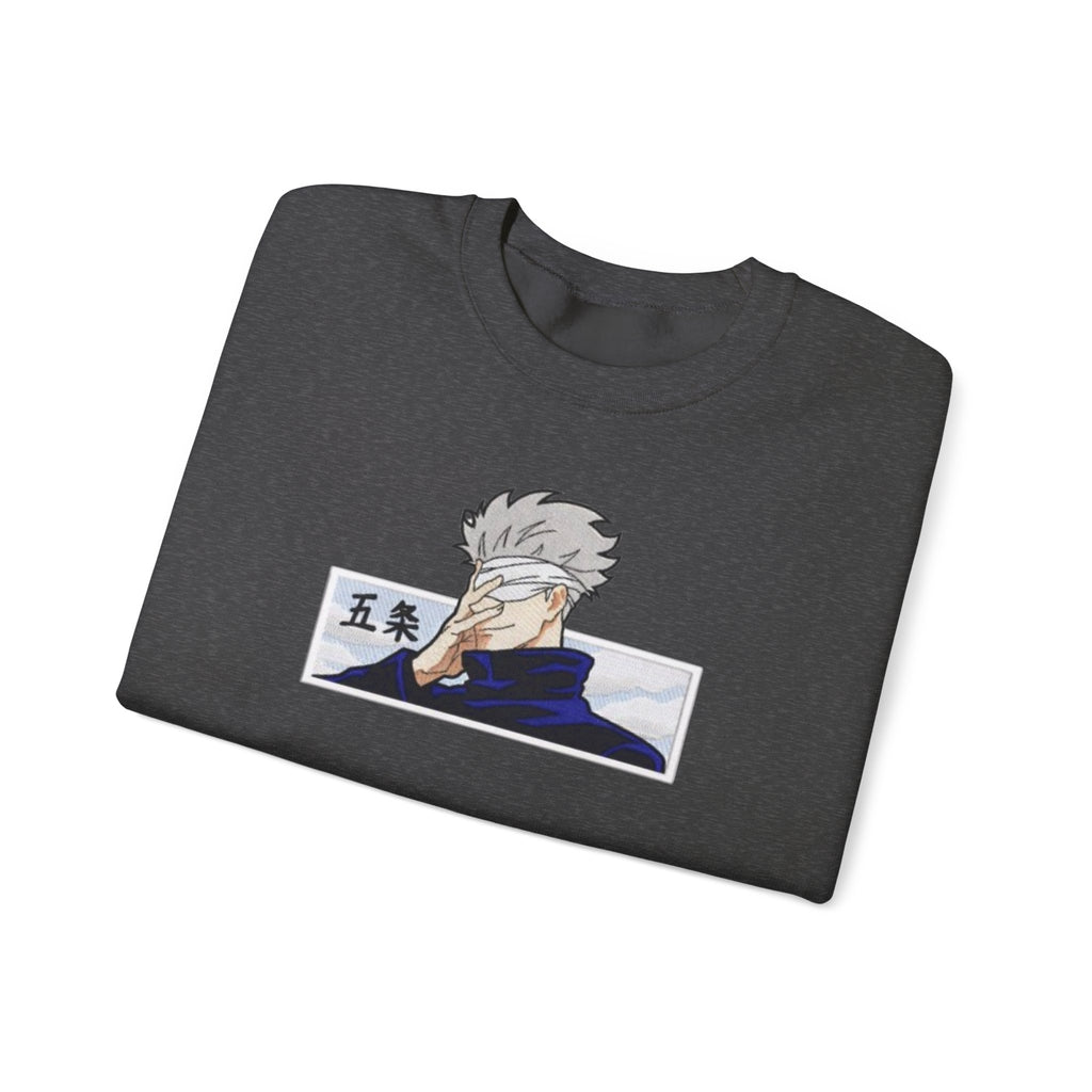 Anime Character Crewneck Sweatshirt — Stoic Hero Illustration