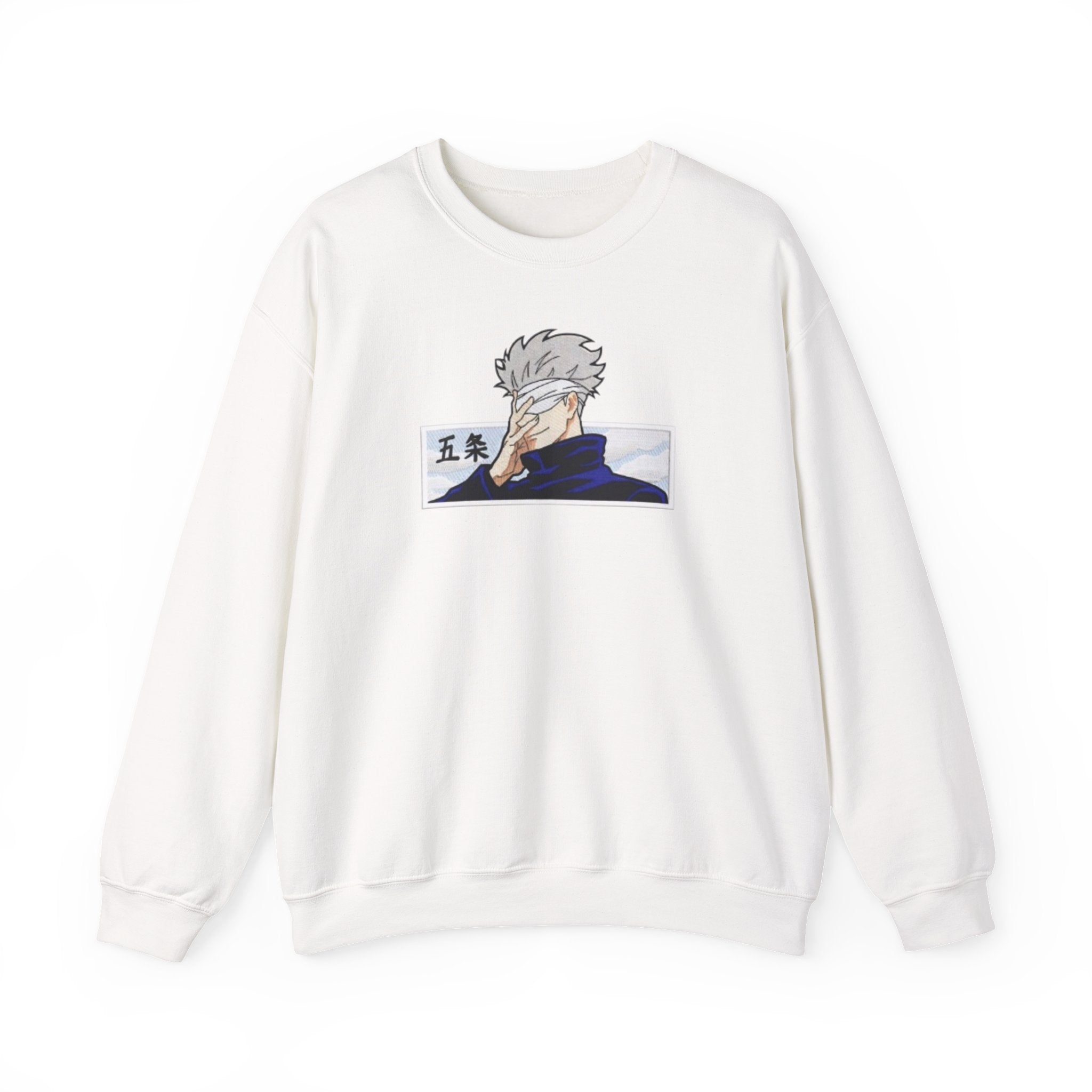 Anime Character Crewneck Sweatshirt — Stoic Hero Illustration