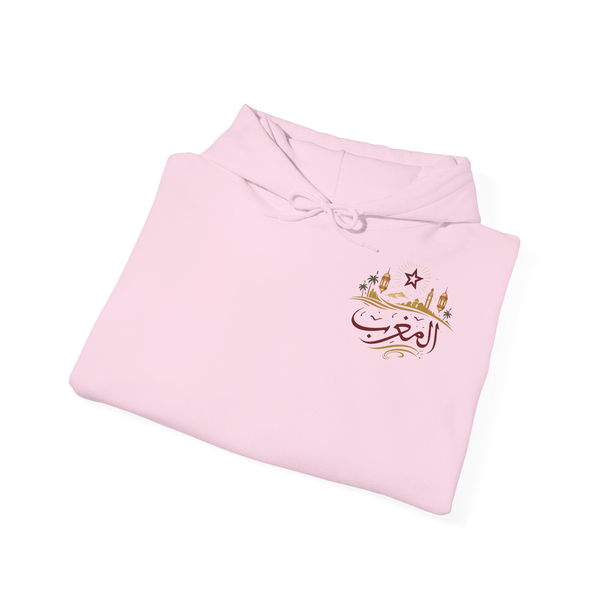 Arabic Pride Hoodie — Desert Skyline Design with Arabic Calligraphy