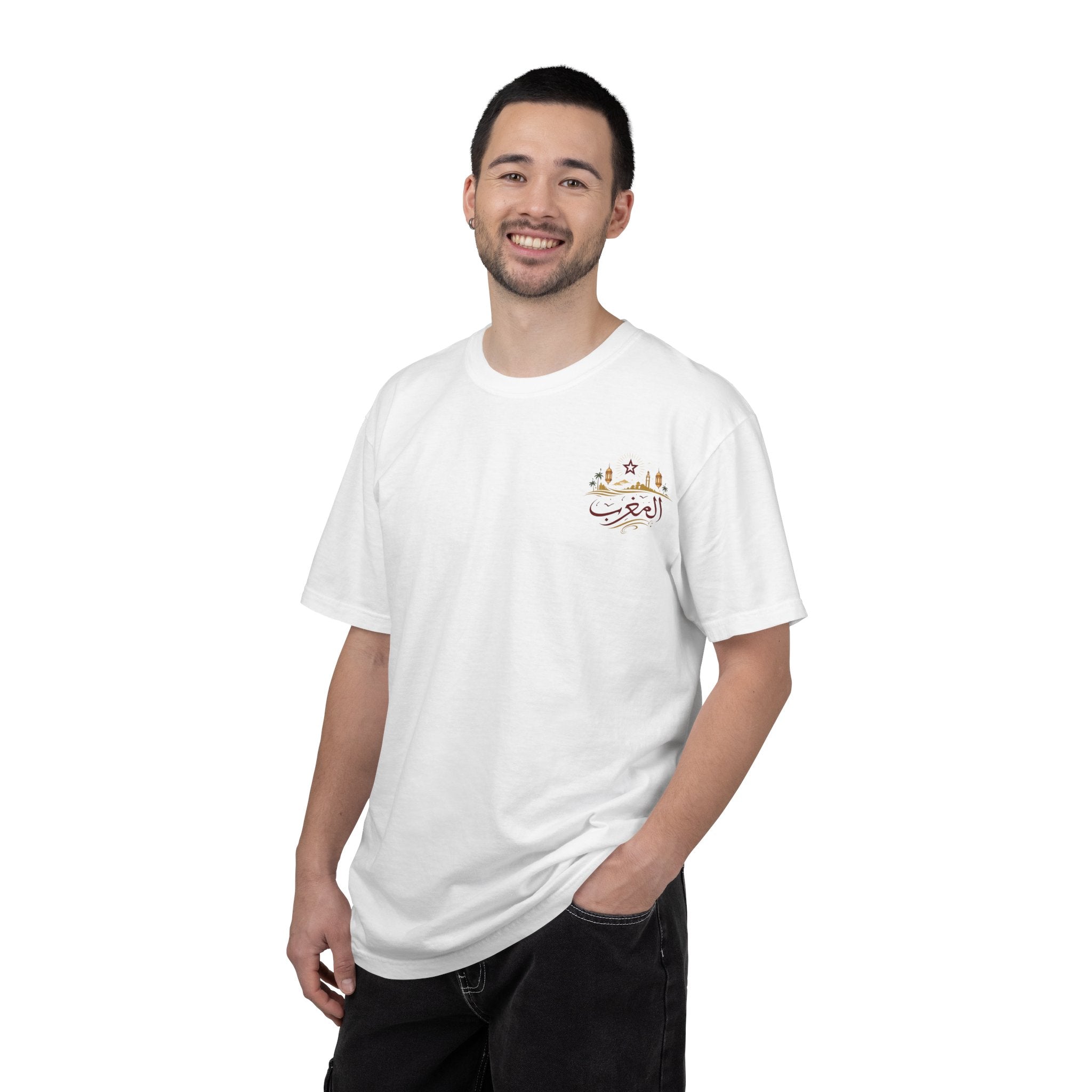 Rabat Skyline T-Shirt — Arabic "الرباط" Cityscape Tee